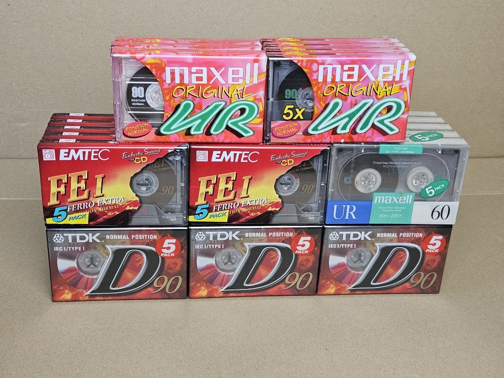 Emballées TDK, Maxell, Emtec., Cd's en Dvd's, Cassettebandjes, Ophalen of Verzenden, Nieuw in verpakking, Onbespeeld