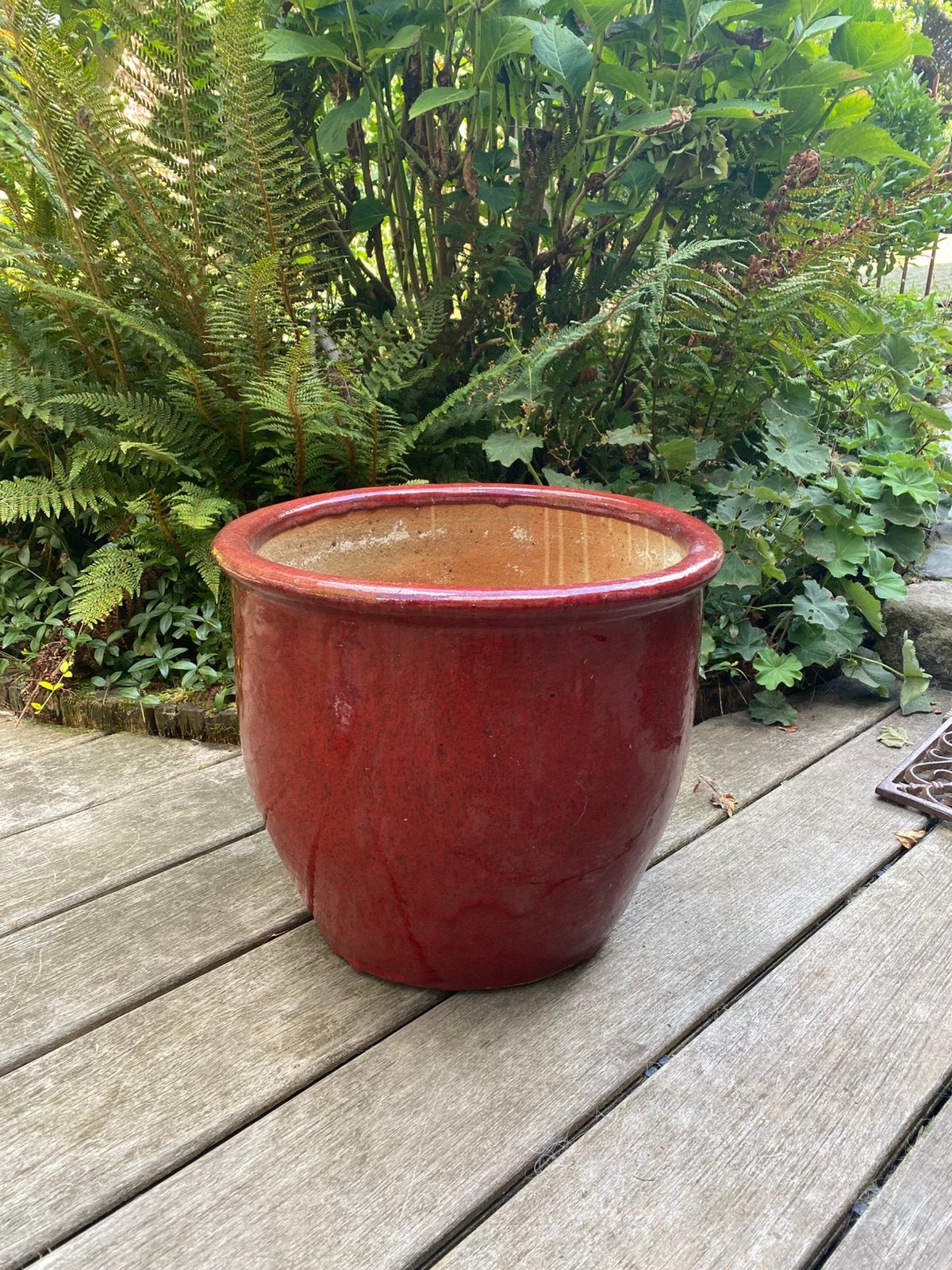 Pot de fleurs en céramique, Jardin & Terrasse, 25 à 40 cm, Enlèvement, Utilisé, Intérieur