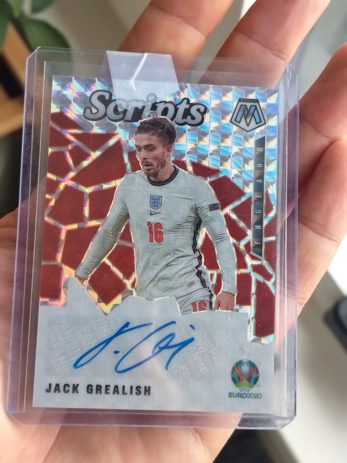 Jack Gralish Engeland autograph Panini Euro 2020, Verzamelen, Ophalen of Verzenden