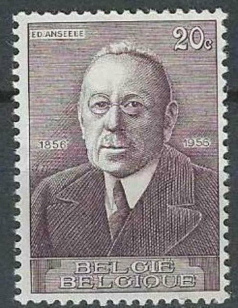 Belgique 1956 - Yvert/OBP 997 - Edward Anseele (PF), Timbres & Monnaies, Envoi, Non oblitéré, Neuf