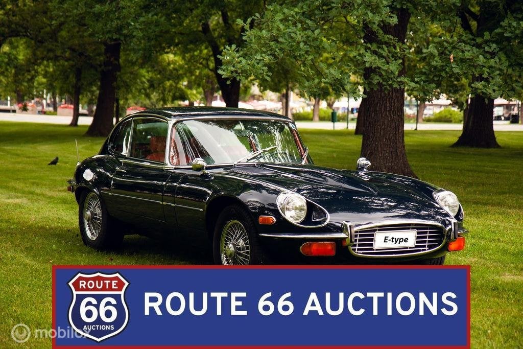 Jaguar E-Type Series 3 | 1972 | Route 66 Auctions, Zwart, Bedrijf, Handgeschakeld, Overige carrosserie