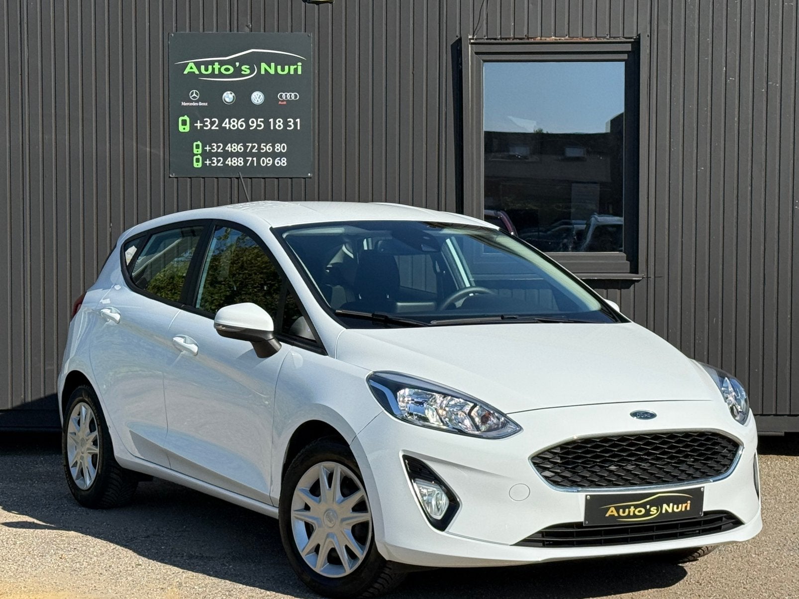 Ford fiesta 1.1 benzine manueel 2019 navi cruise, Auto's, Stof, Wit, Bedrijf, Handgeschakeld
