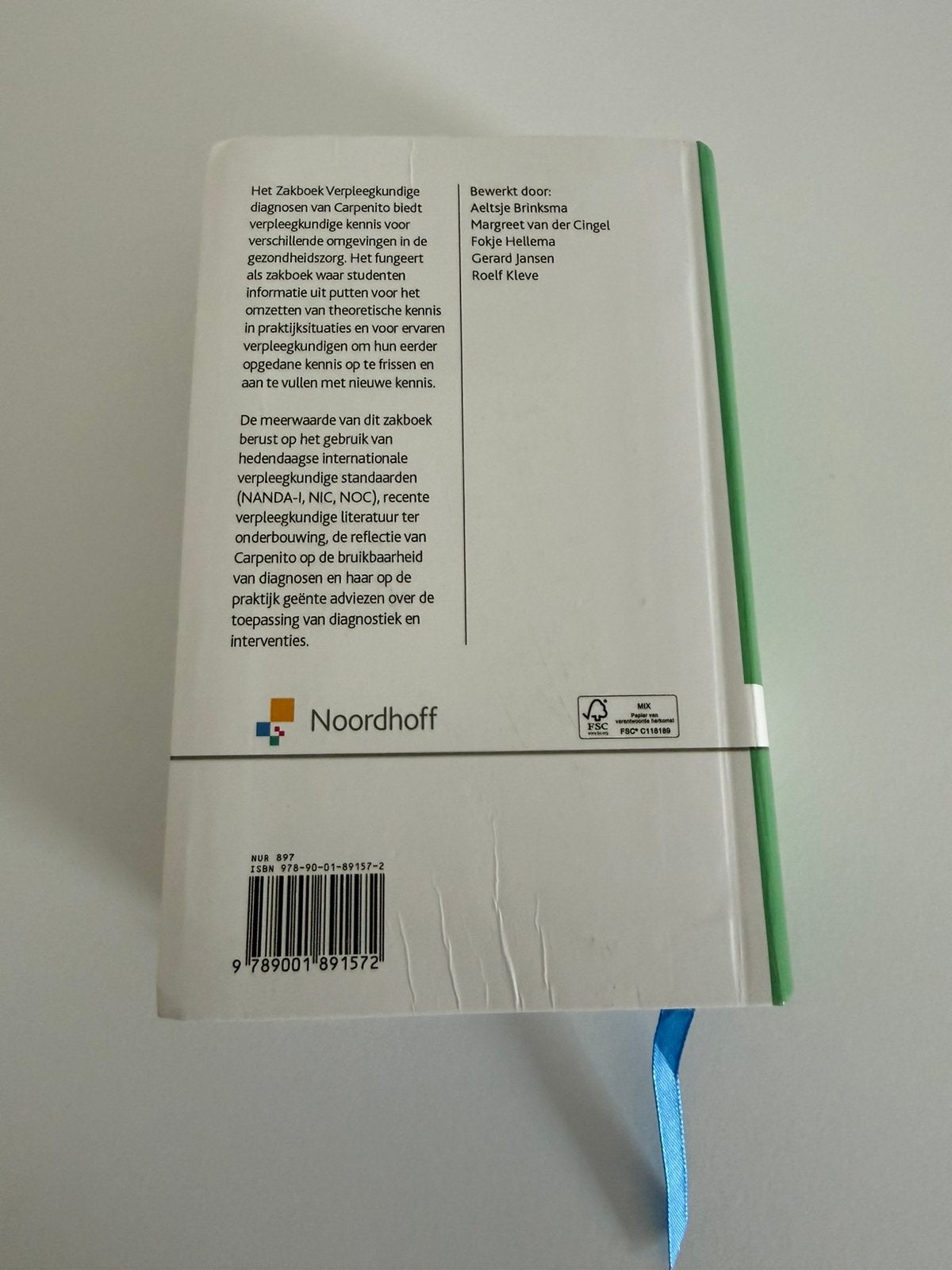 Zakboek Verpleegkundige diagnosen - Lynda Juall Carpenito, Livres, Enlèvement ou Envoi, Lynda Juall Carpenito