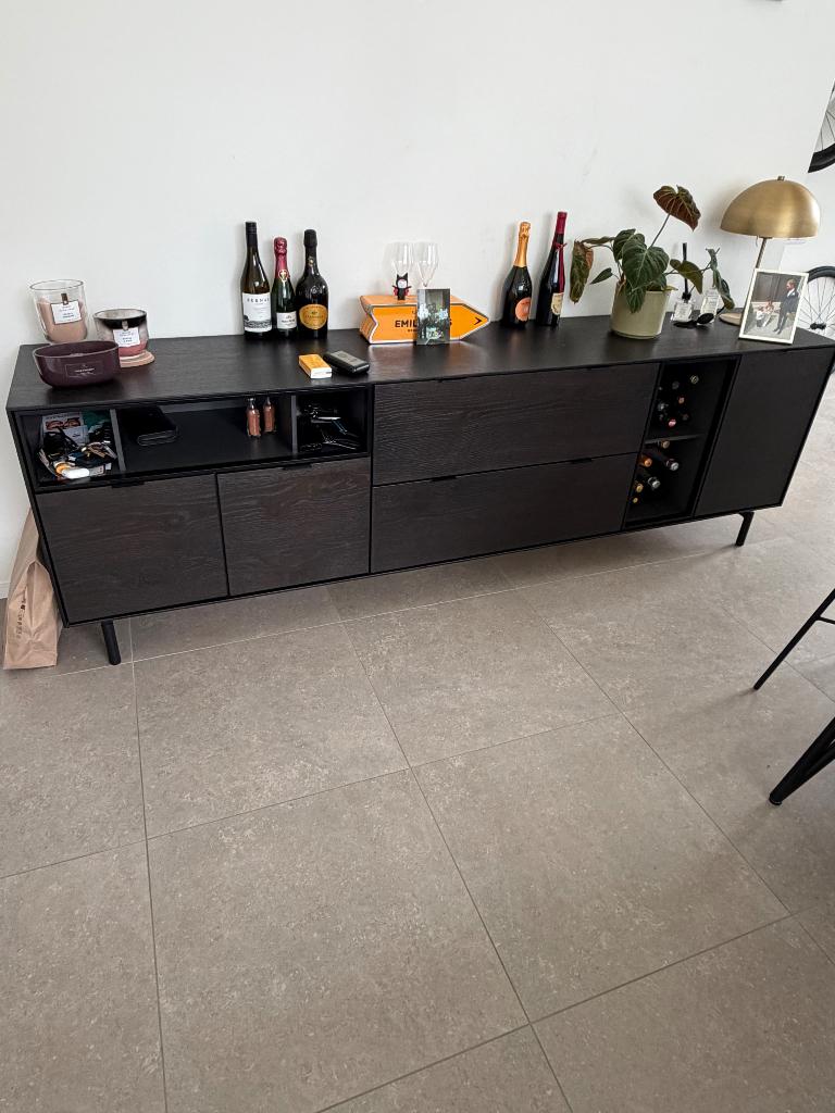 Xooon dressoir + tv kast + keukentafel + 8 stoelen, Enlèvement, Utilisé