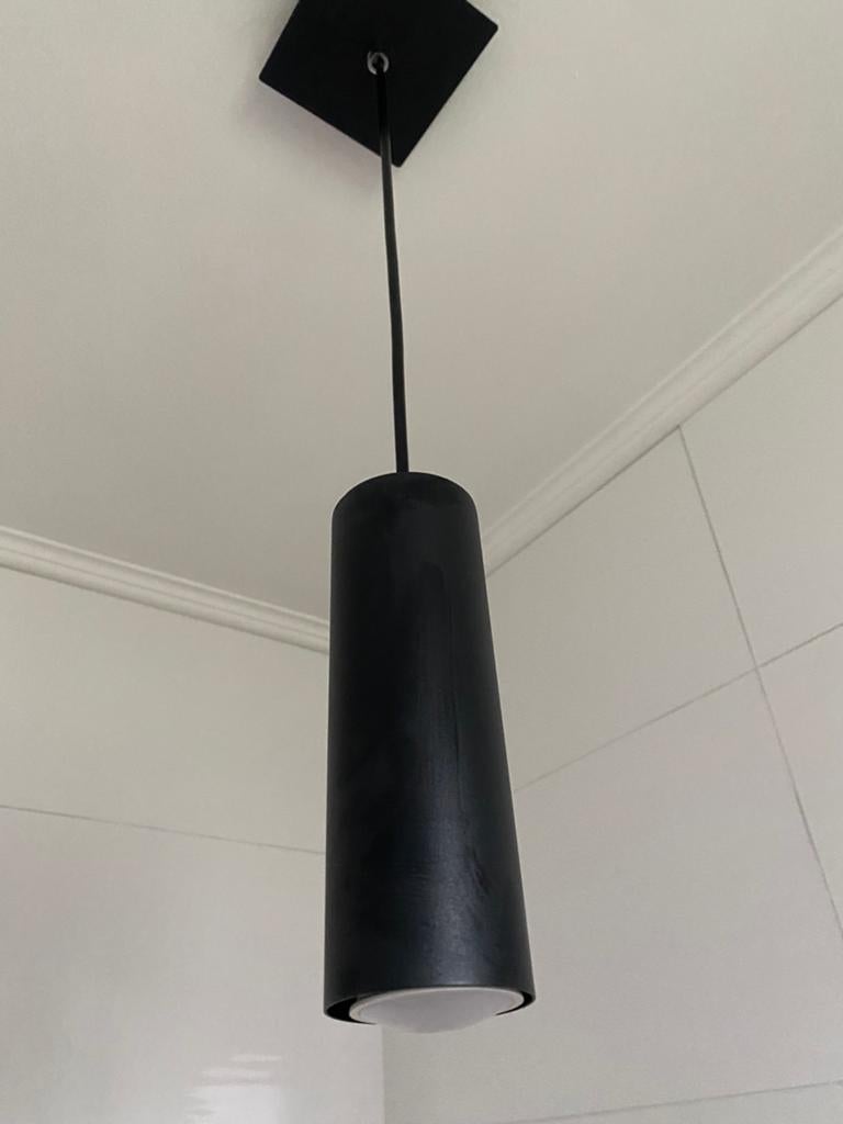 Zwarte hanglamp, Huis en Inrichting, Ophalen, Zo goed als nieuw