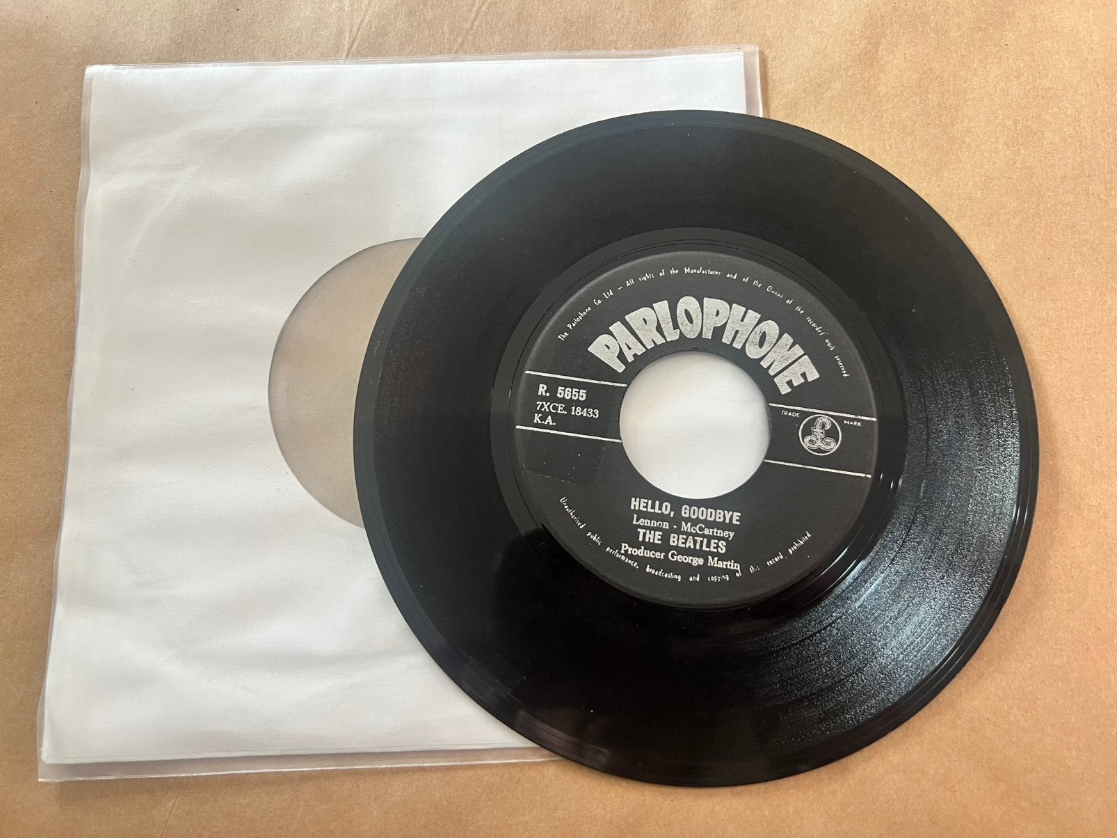 Single The Beatles, Cd's en Dvd's, Vinyl Singles, Ophalen of Verzenden, Gebruikt