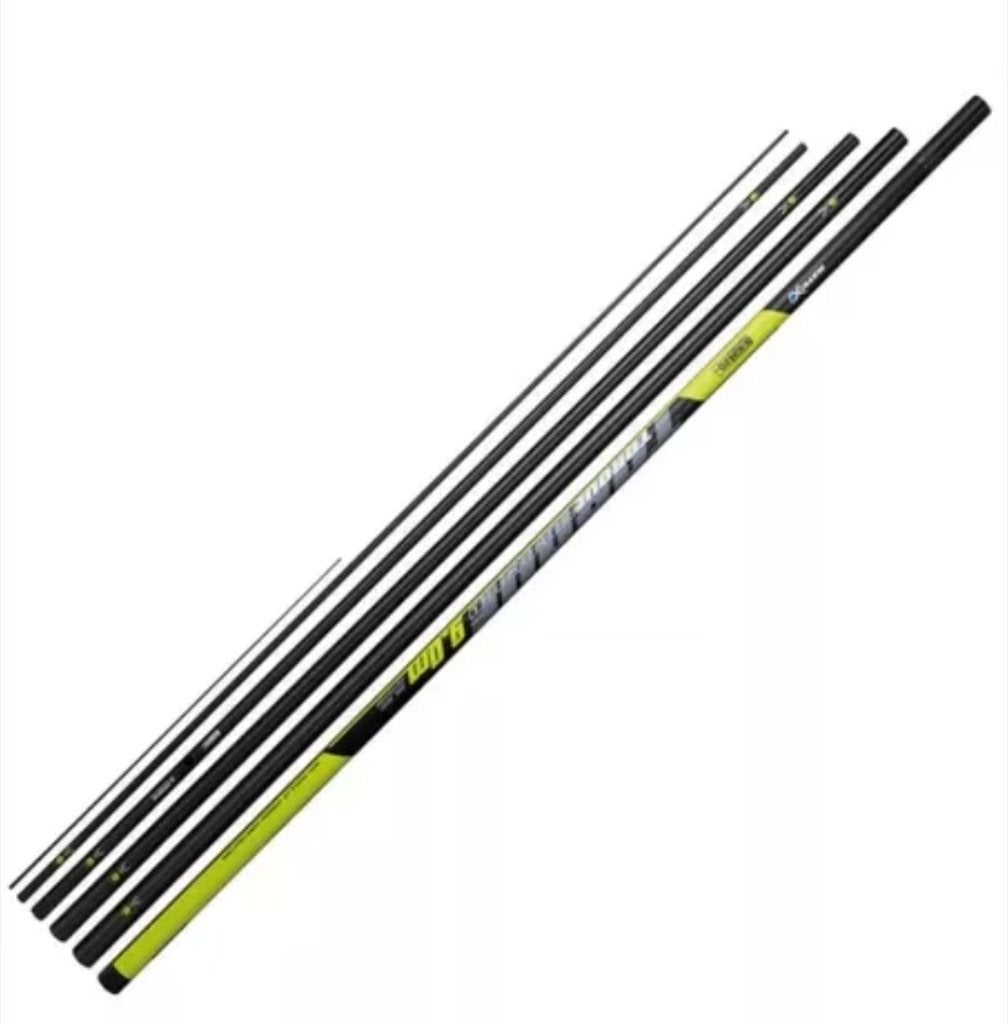 Matrix torque vaste hengel 9m eurocarp, Ophalen, Zo goed als nieuw, Vaste hengel