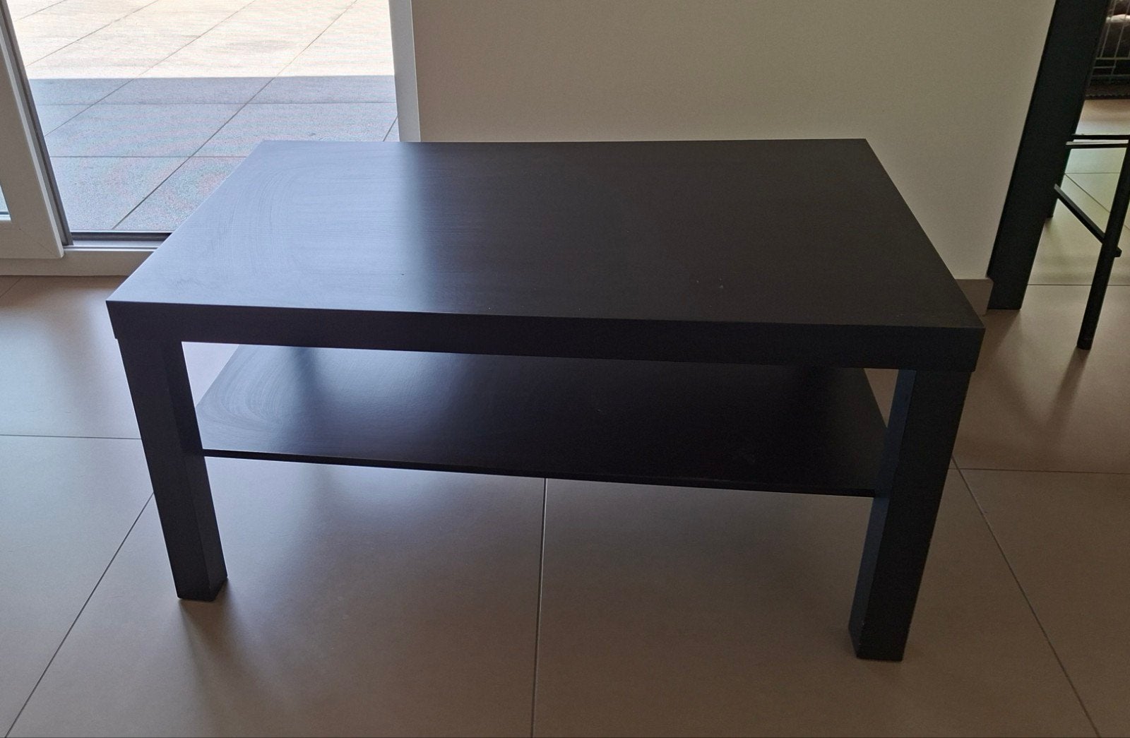 Zwarte houten salontafel, Ophalen, Gebruikt