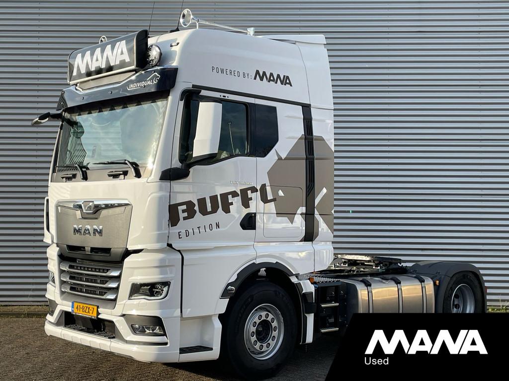 MAN TGX 18.520 BL GX 4x2 BUFFL Edition 2x Tank Standkachel S, Automaat, Achterwielaandrijving, MAN, Wit