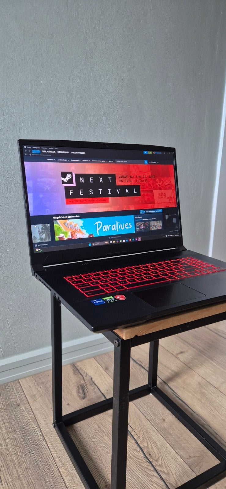 MSI Katana 17 - i7 (11gen) - RTX 3070 (8gb) - uitstek. staat, Ophalen, Gaming