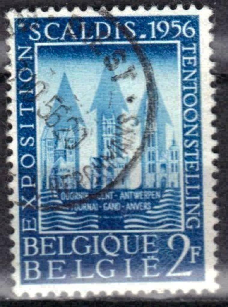 Belgique 1956 - Yvert/OBP 990 - Exposition Scaldis (ST), Envoi, Affranchi, Oblitéré