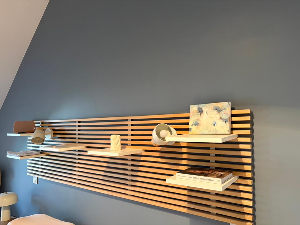 Ikea MANDAL hoofdbord berk bed latjes, Ophalen, Gebruikt, 55 tot 70 cm, 65 cm of meer