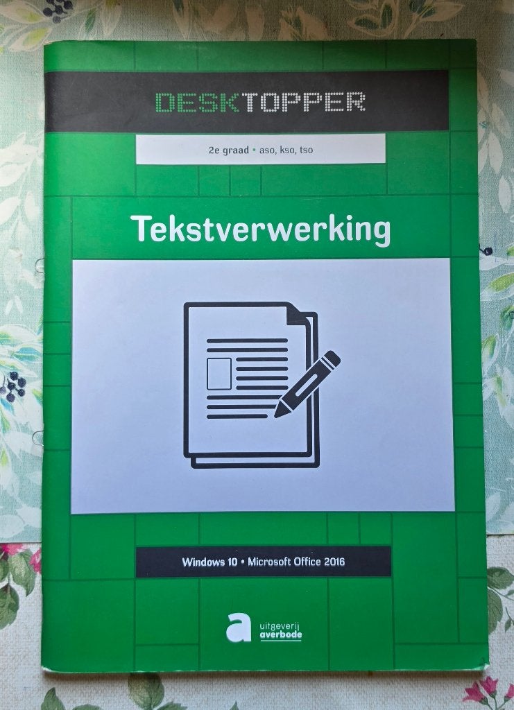 Desktopper Tekstverwerking, Livres, Informatique et Ordinateur, Autres niveaux, Comme neuf, AVERBODE