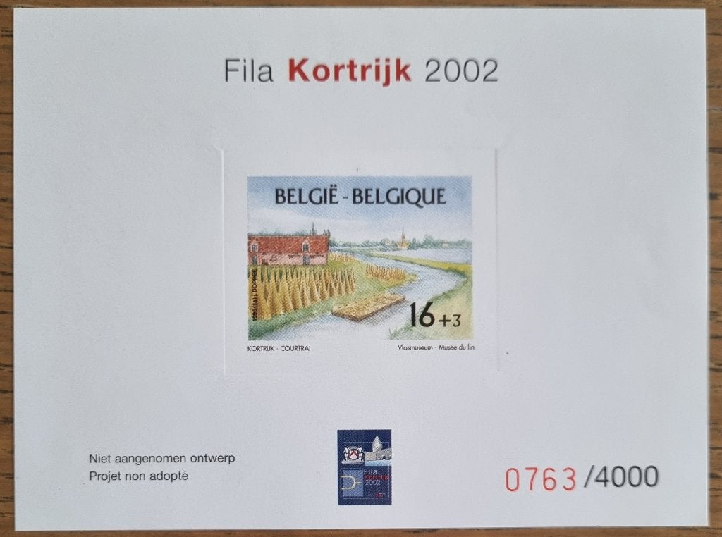 Belgique NA - Fila Kortrijk 2002 - 2198 - Tirage 4000 ! !, Envoi