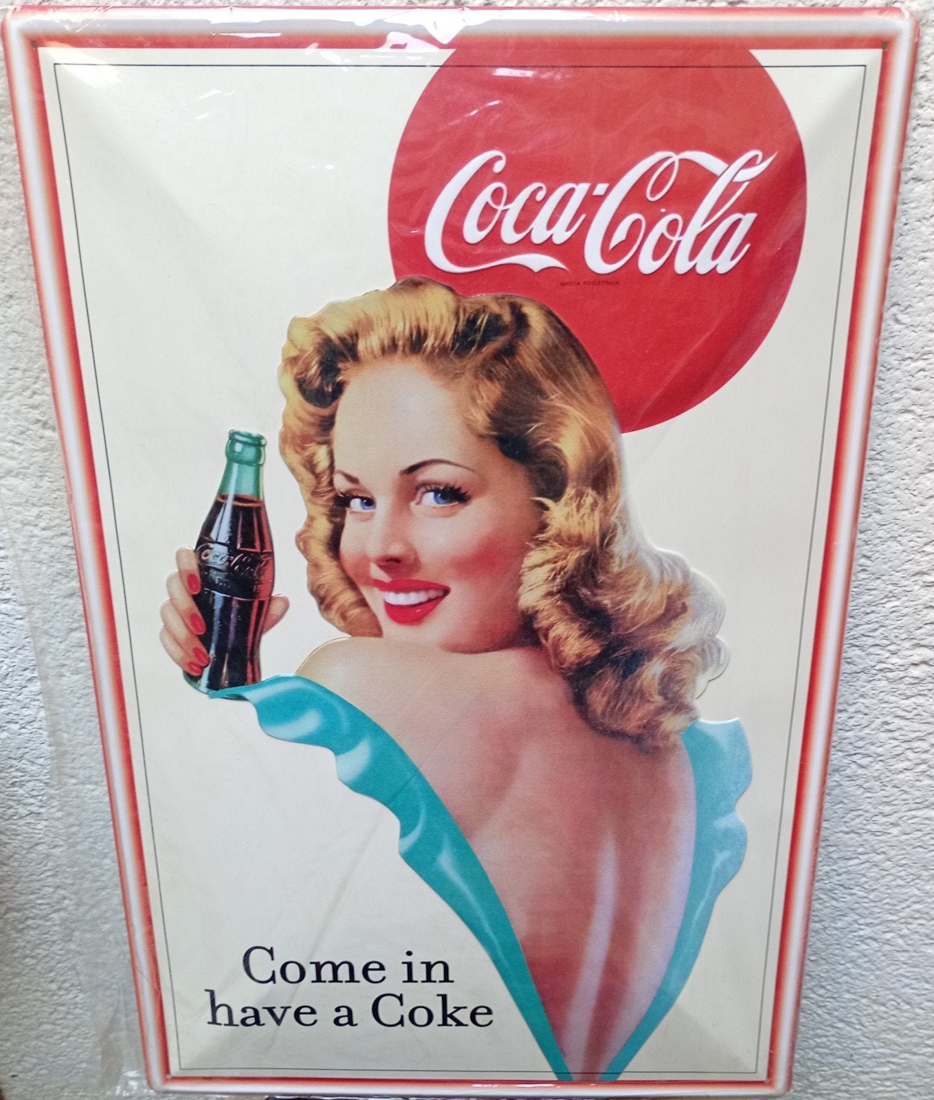 Coca Cola, Ophalen, Nieuw, Reclamebord