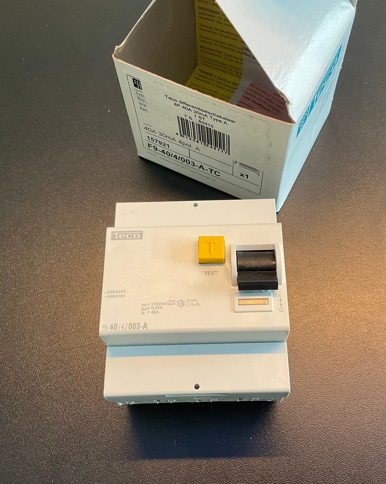 Differentieelschakelaar 30 mA (Nieuw), Ophalen of Verzenden, Nieuw, Schakelaar