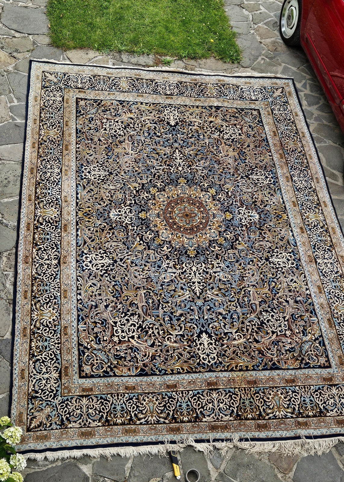 Grand tapis Iran tissé main - années 50-60