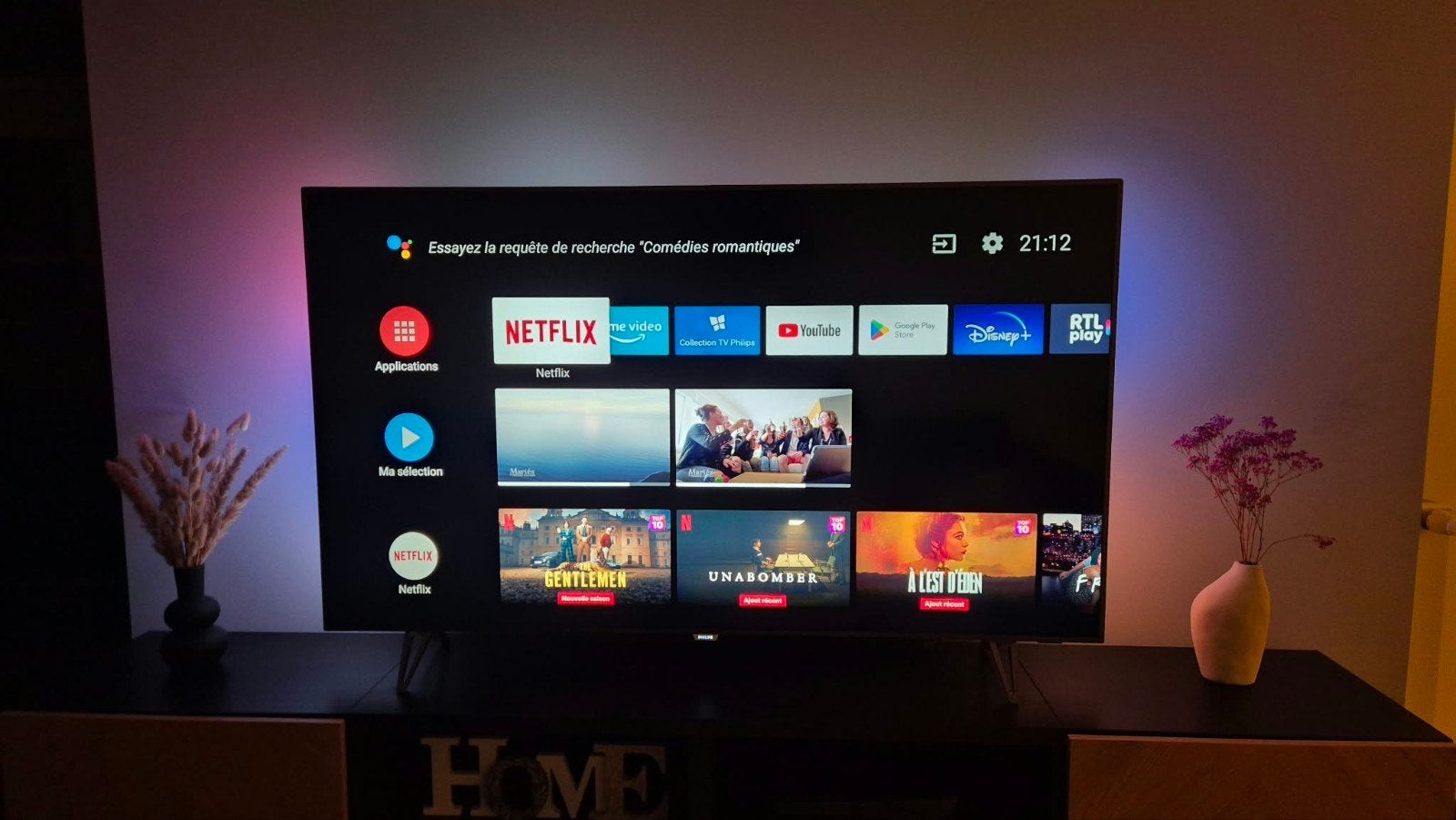 Philips tv uit de 8000-serie van 164 cm, 164 cm en 65 inch, Audio, Tv en Foto, Ophalen of Verzenden, 4k (UHD), LED, Philips