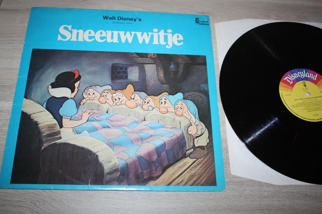 Langspeelplaat , Walt Disney's Sneeuwwitje , werkt perfect, Verzamelen, Ophalen of Verzenden, Sneeuwwitje of Doornroosje, Gebruikt
