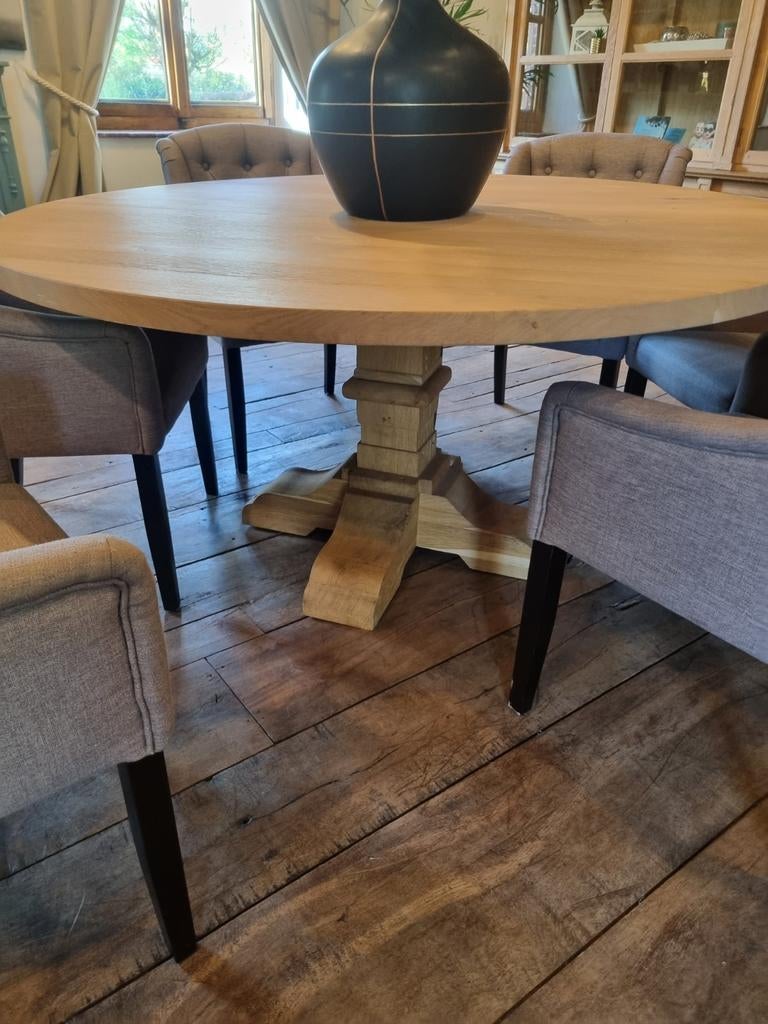 Eiken eettafel/kloostertafel GRATIS LEVERING, Huis en Inrichting, Ophalen, 150 tot 200 cm, Vijf personen of meer, Belgie