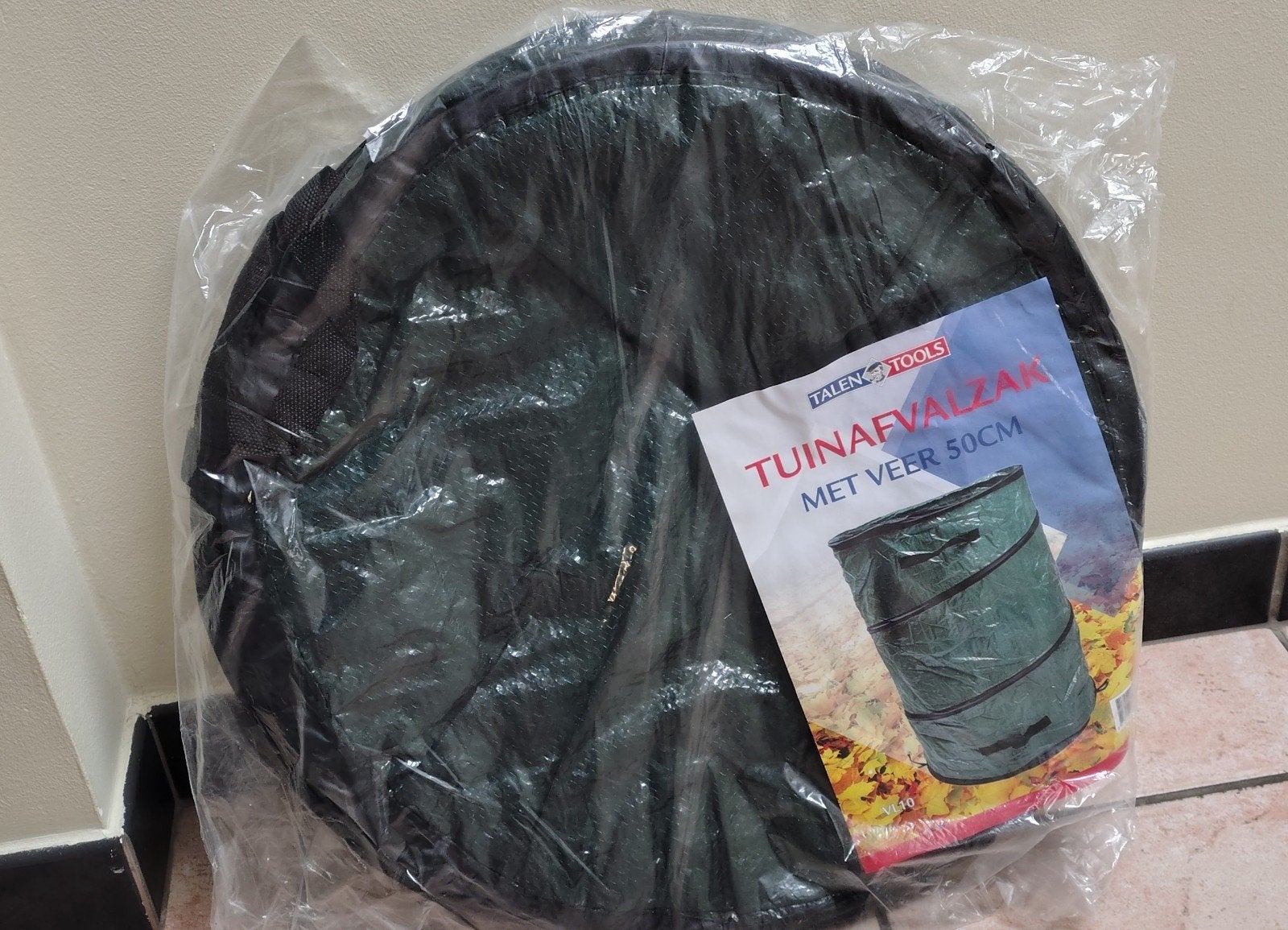 Tuinafvalzak met veer 50cm NIEUW, Tuin en Terras, Ophalen