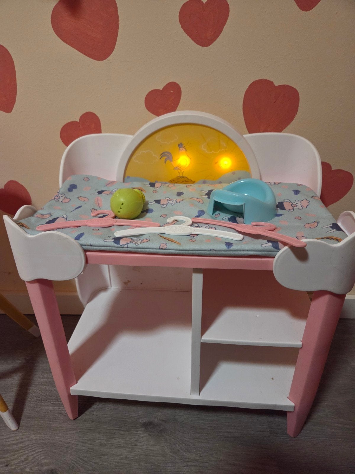 baby annabel verzorgtafel baby born eetstoel, Kinderen en Baby's, Ophalen, Zo goed als nieuw, Babypop