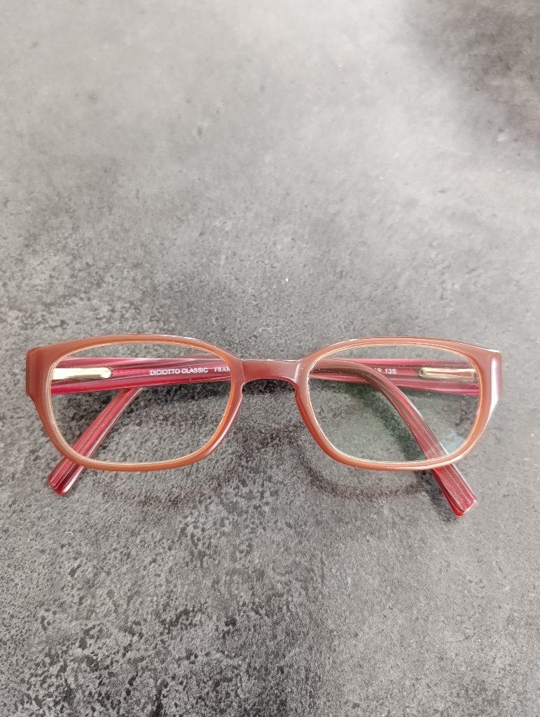 Pearle multifocale bril Sf 1,75 ; Add: 1 of 2,25 - bruinrood, Overige merken, Gebruikt, Ophalen of Verzenden, Rood