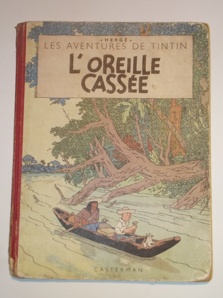 tintin L'oreille Cassée, Livres, BD, Une BD, Enlèvement ou Envoi, Utilisé, Hergé.