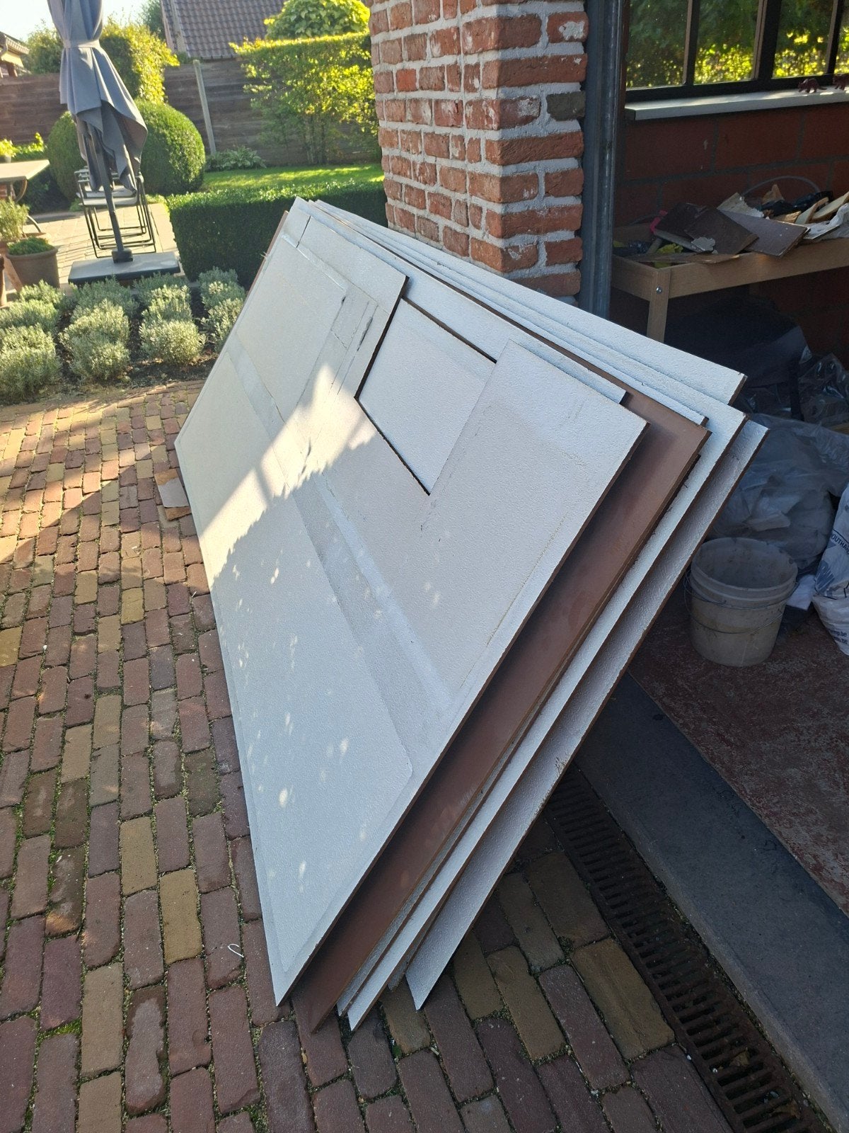 plafondplaten, Ophalen