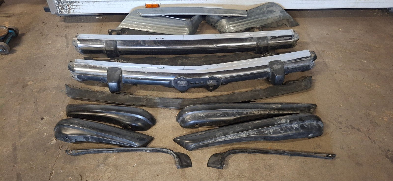 Bumperset amerikaans mercedes sl / r107, Ophalen