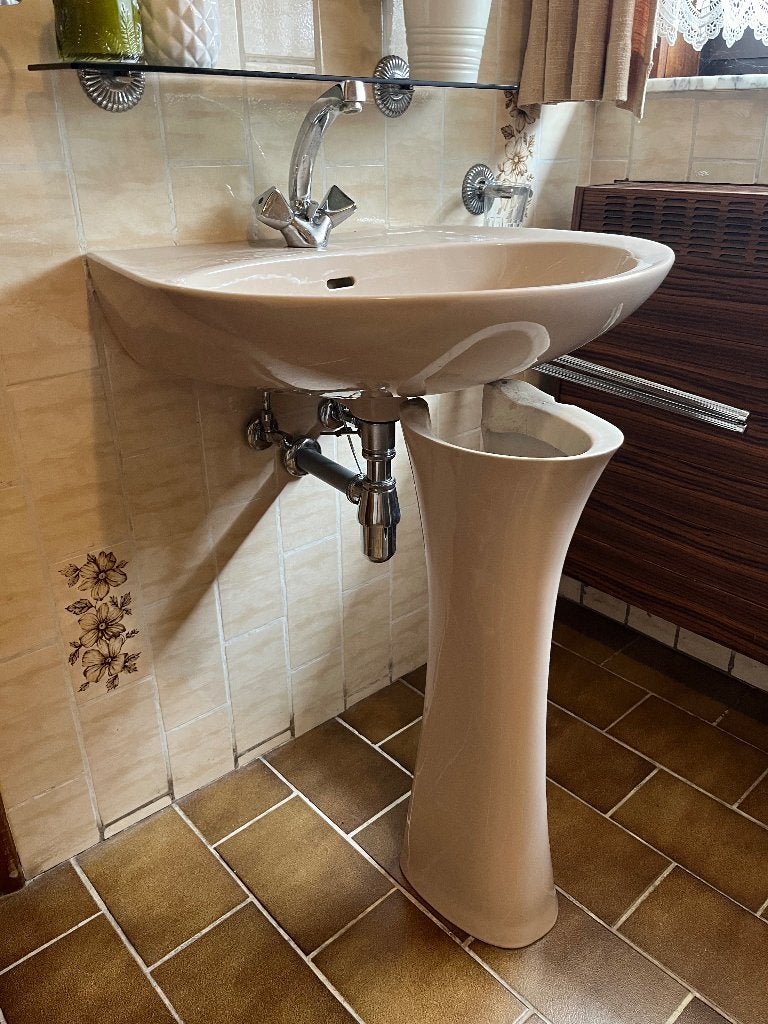 Vintage lavabo en bidet, Bricolage & Construction, Enlèvement, Utilisé, Baignoire