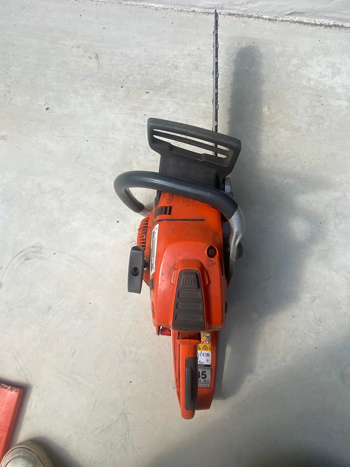 Husqvarna 550xp kettingzaag, Ophalen, Gebruikt