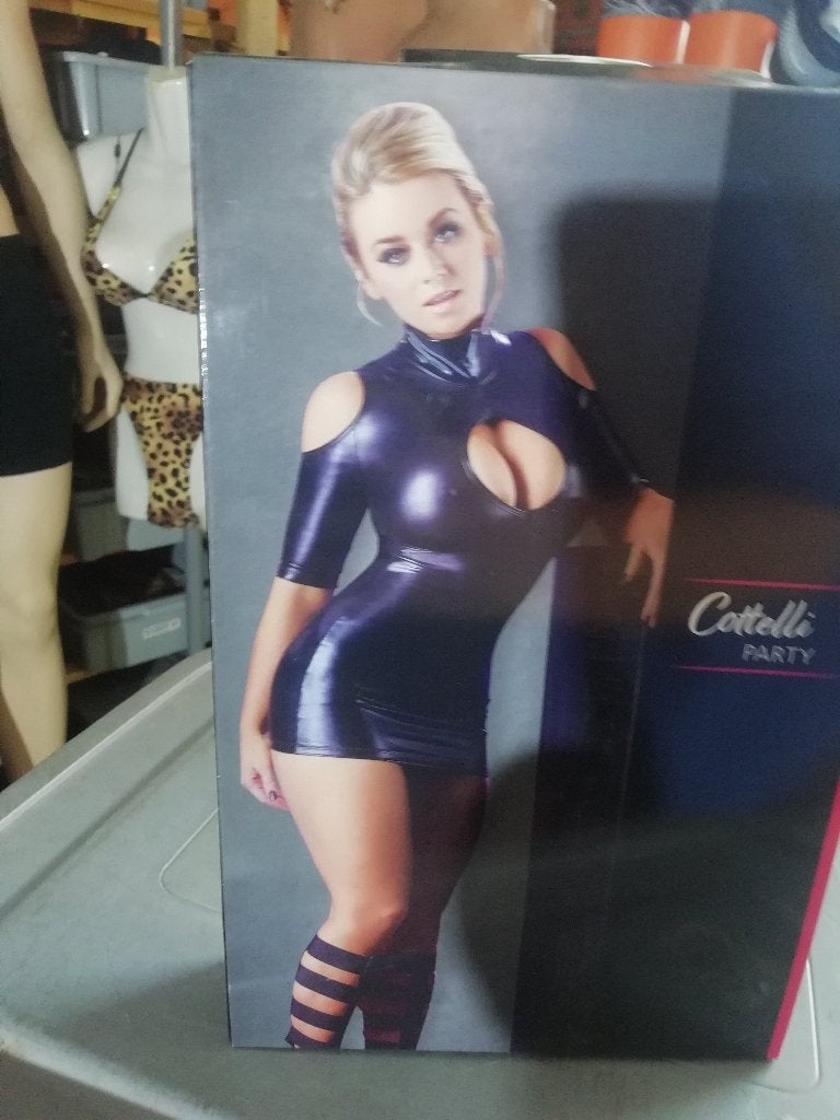 LATEX KLEEDTJE   L, Vêtements | Femmes, Robes, Enlèvement ou Envoi, J&M  BV, Noir, Taille 42/44 (L)
