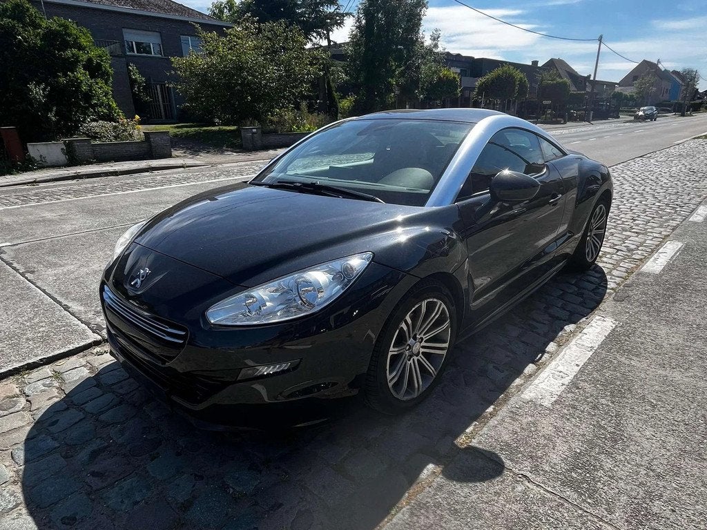 Peugeot RCZ RCZ 1.6 THP / NAVI / LEATHER (bj 2013), Auto's, Peugeot, Zwart, 4 cilinders, Zwart, Leder