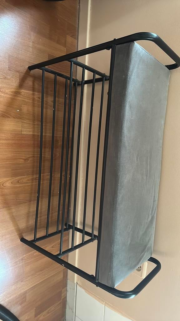 Pouf + étagère a chaussure, Enlèvement, Comme neuf