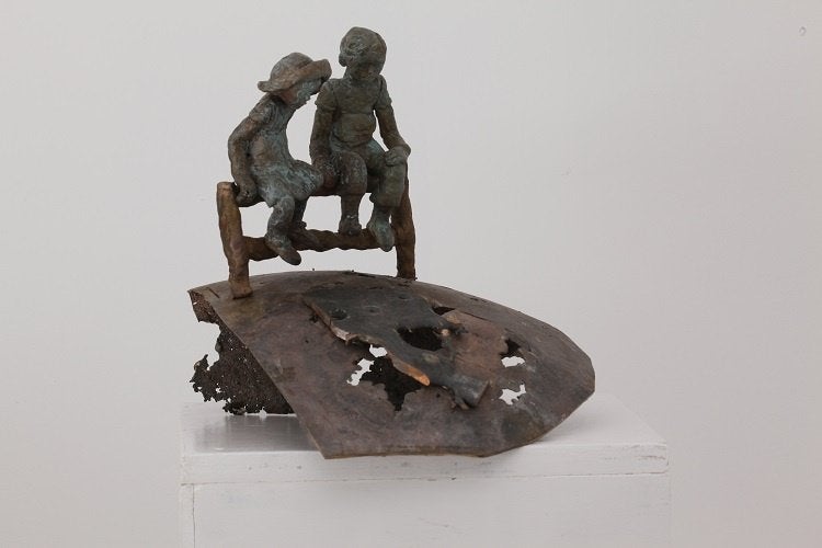 Kunsthandel Gennep - "Onze Wereld", Sur socle, Statue, Enlèvement ou Envoi, Moins de 20 cm