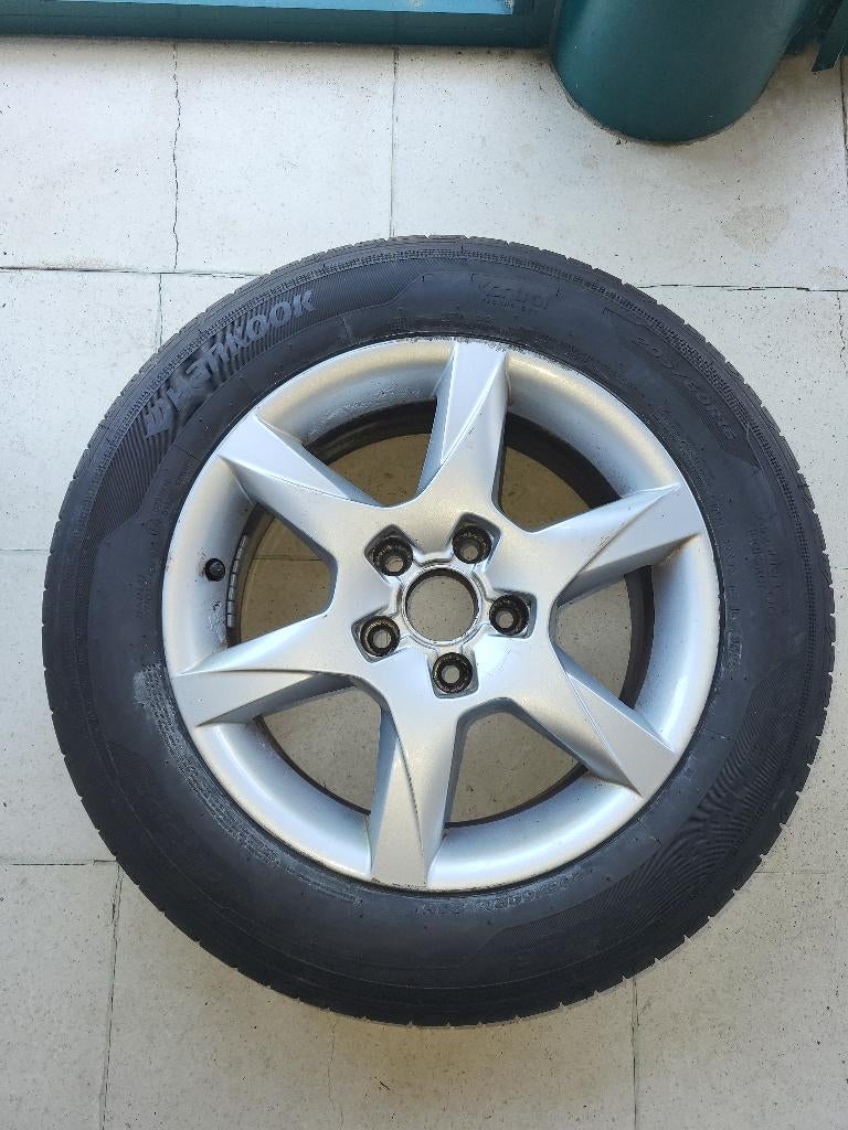 tires incl alu rims - 4x 205/60R16 96H (michelin + hankook), Auto-onderdelen, Banden en Velgen, Ophalen, Gebruikt, 16 inch, Banden en Velgen