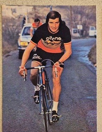 Wielerkaart Team Gitane Willy Teirlinck 1972-75, Enlèvement ou Envoi, Comme neuf, Affiche, Image ou Autocollant