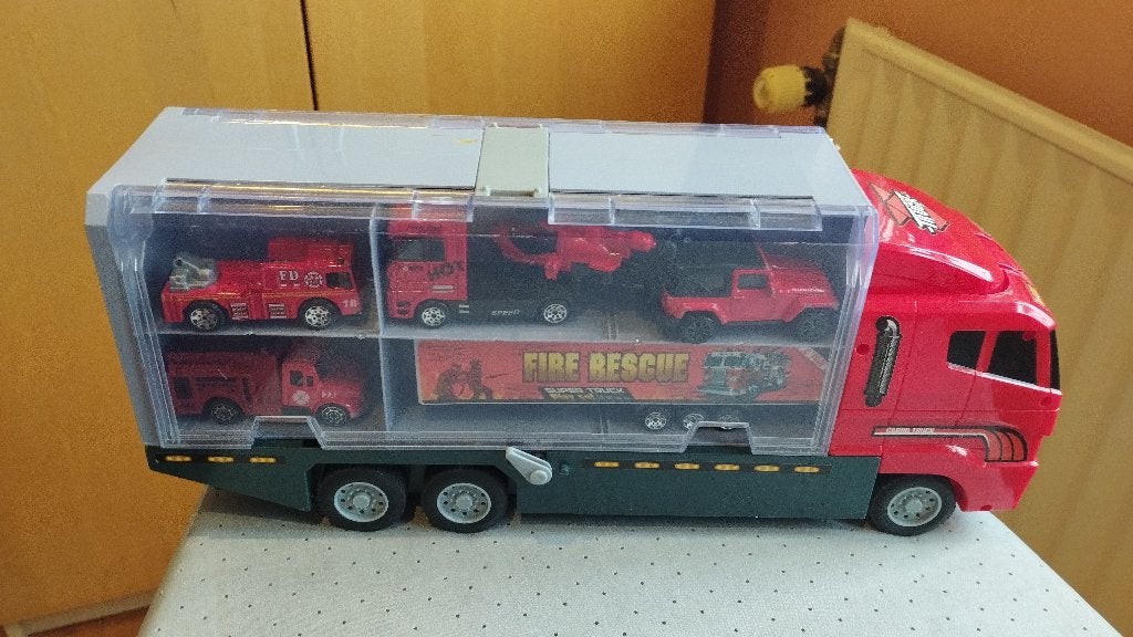 Camion transporteur véhicules incendie, Ophalen of Verzenden, Gebruikt
