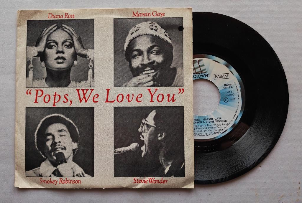DIANA ROSS, MARVIN GAYE e.a. - Pops, we love you (45t), Cd's en Dvd's, Ophalen of Verzenden, Zo goed als nieuw, R&B en Soul