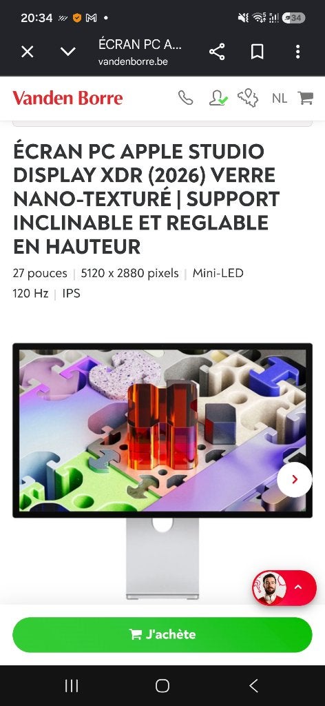 APPLE STUDIOSCHERM XDR (2026), Computers en Software, Ophalen of Verzenden, Nieuw