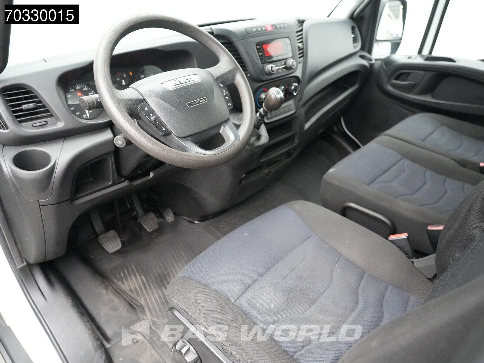 Iveco Daily 35C14 Kipper met Kist Dubbellucht 3,5t Trekhaak, Gebruikt, Euro 6, Iveco, Wit
