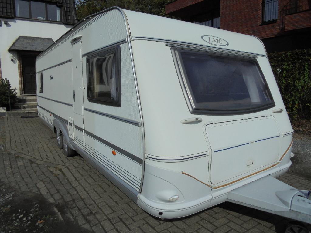 LMC Favorit,3/2007,7 slp/vast+stapelbed+rondzit,airco,1e eig, Caravans en Kamperen, Caravans, Rondzit, 7 tot 8 meter, Particulier