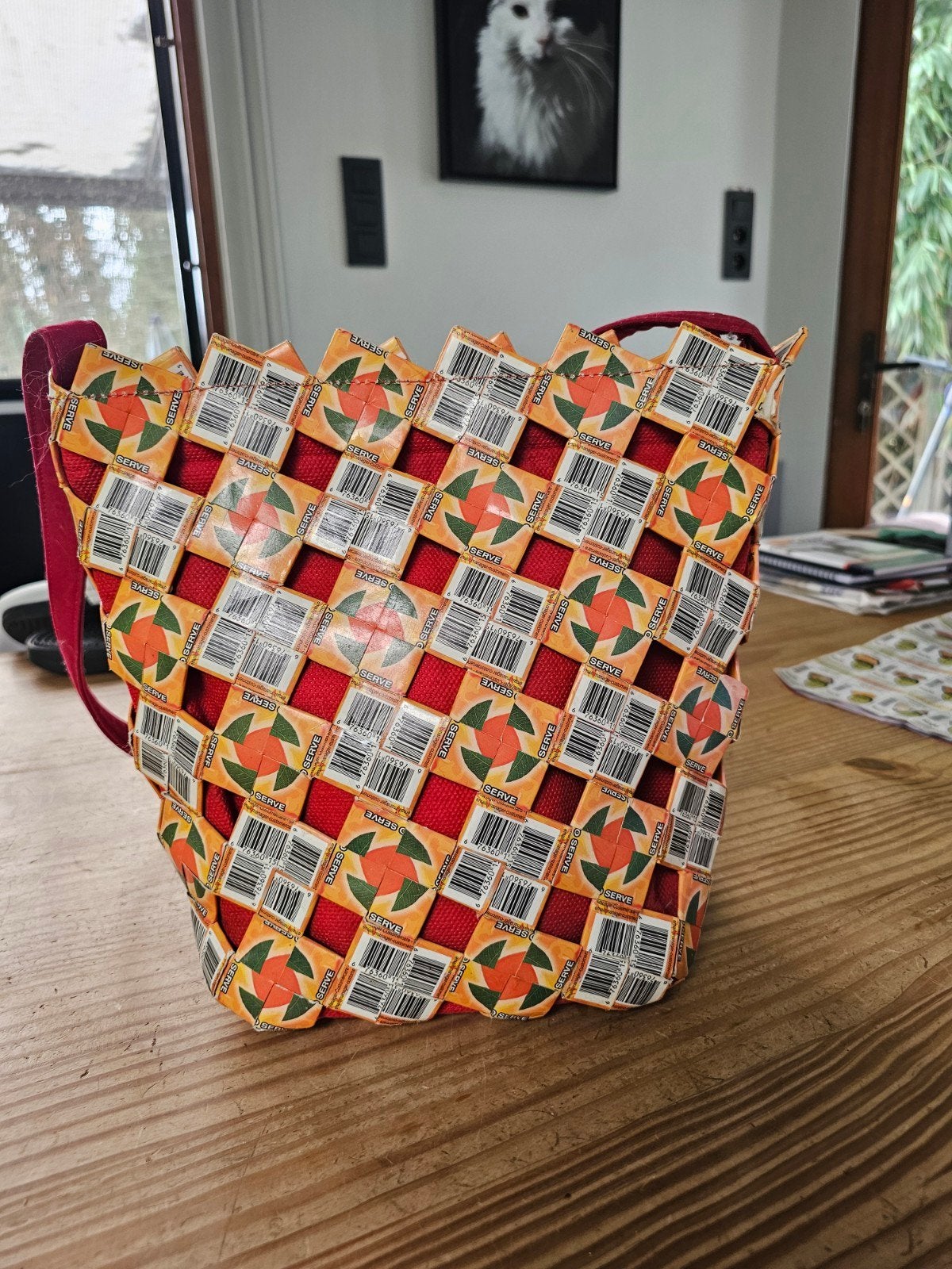 Sac à main Tetrabrik, Enlèvement ou Envoi, Comme neuf, Orange