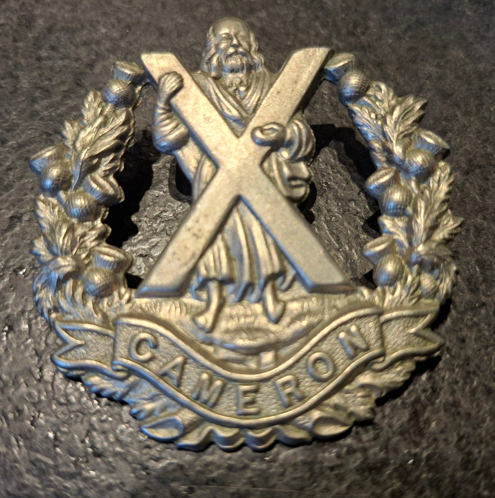 Badge de casquette écossaise de la Première Guerre mondiale, Enlèvement ou Envoi