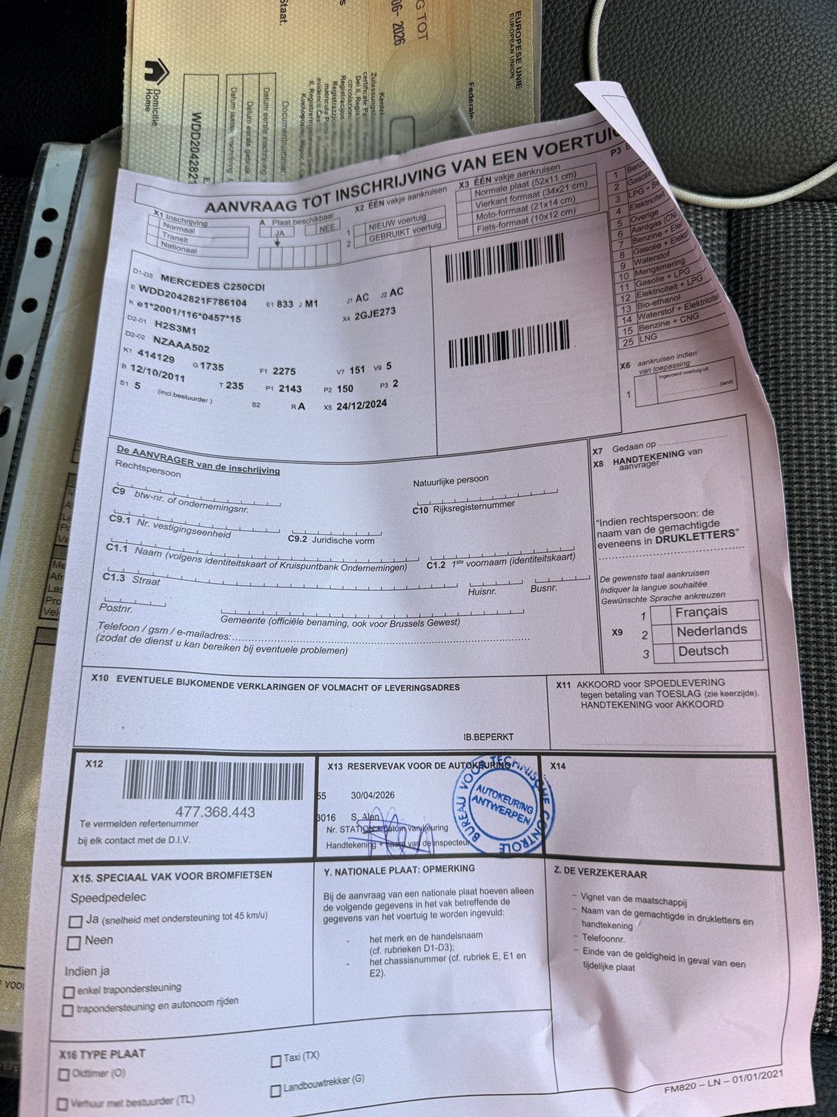 C250D 4MATIC gekeurd voor verkoop, Auto's, Automaat, Euro 5, Particulier, C-Klasse