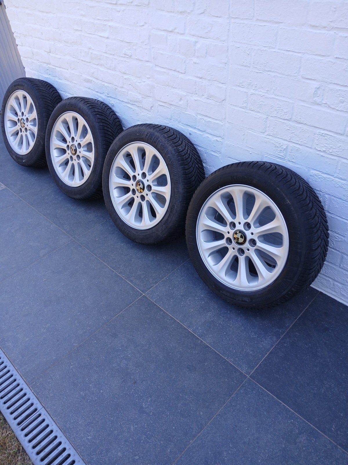 winterset bmw steek 5x120  16 inch, Auto-onderdelen, Banden en Velgen, Ophalen, 16 inch, Winterbanden