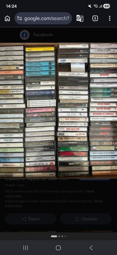 !Gezocht! Audio cassettes, Ophalen