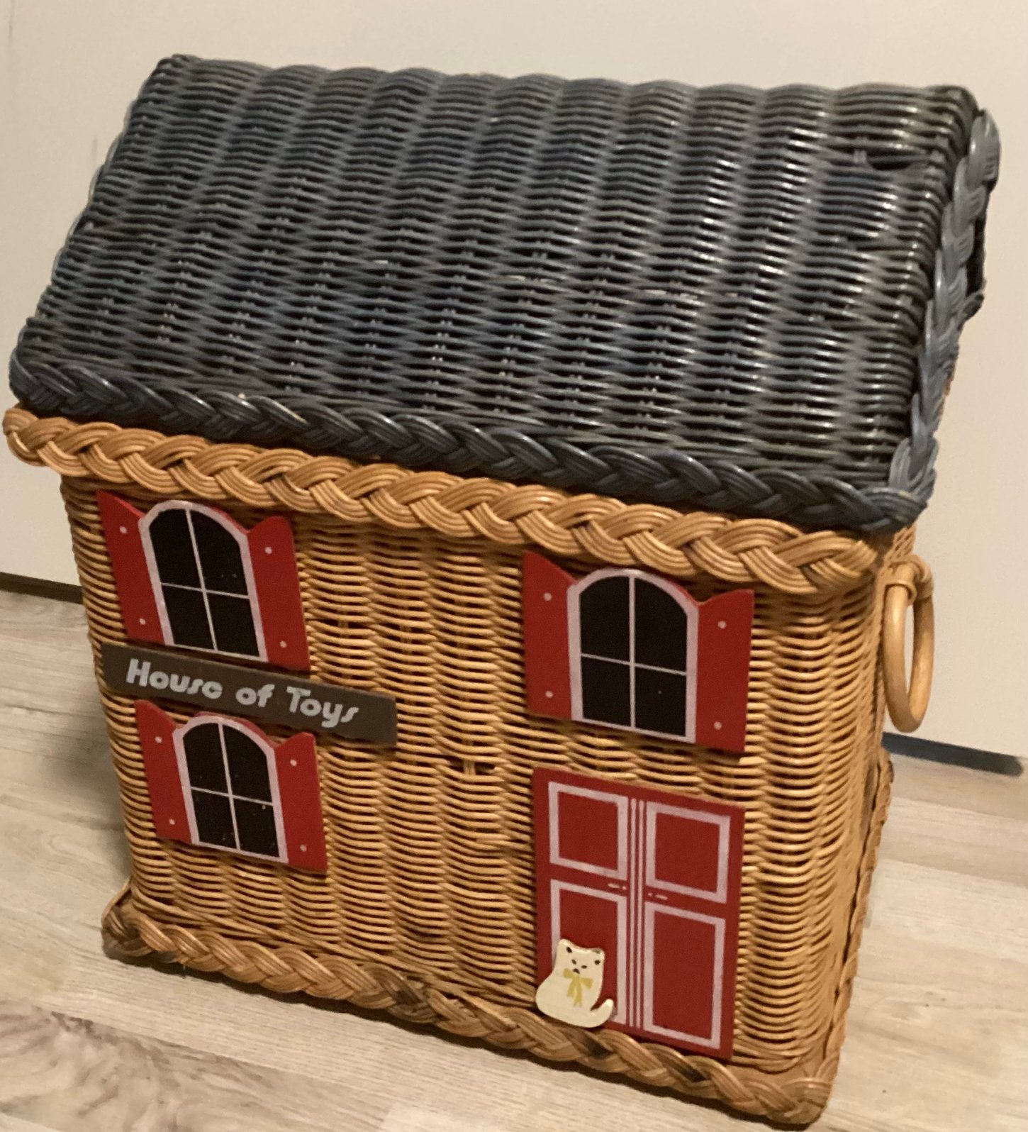 SUPERLEUKE RIETEN OPBERGMAND ! Speciaal voor kinderen!!, Ophalen of Verzenden, Zo goed als nieuw, Overige typen