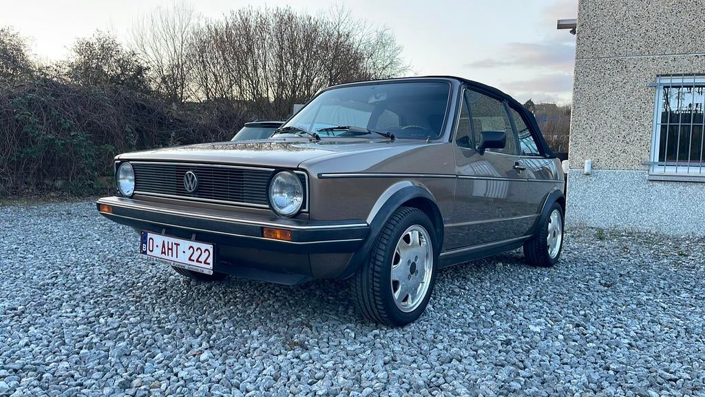 VW Golf 1 Gli Cabriolet, Auto's, Oldtimers, Particulier, Volkswagen, Benzine, Cabriolet, 2 deurs, Handgeschakeld, Bruin, Bruin